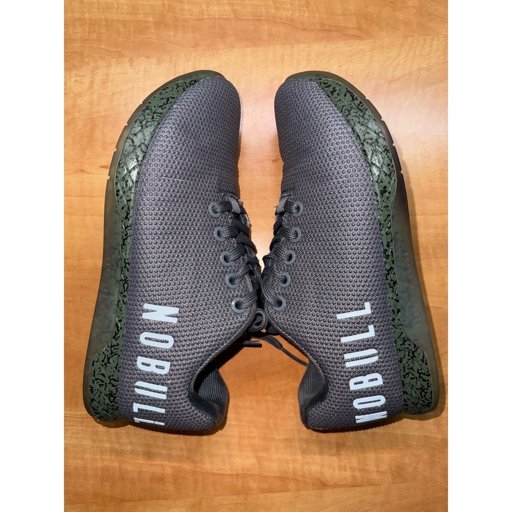 NOBULL SuperFabric Trainer Grey Olive Marble CrossFit Shoes Mens 4.5 Womens 6 - Picture 5 of 8